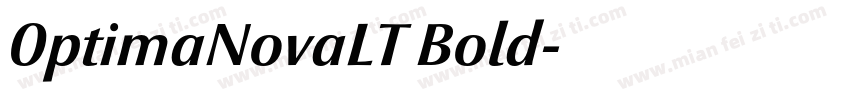 0ptimaNovaLT Bold字体转换